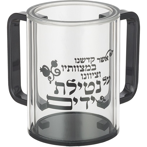 נטלה שקופה פרספקס – ידית שחורה